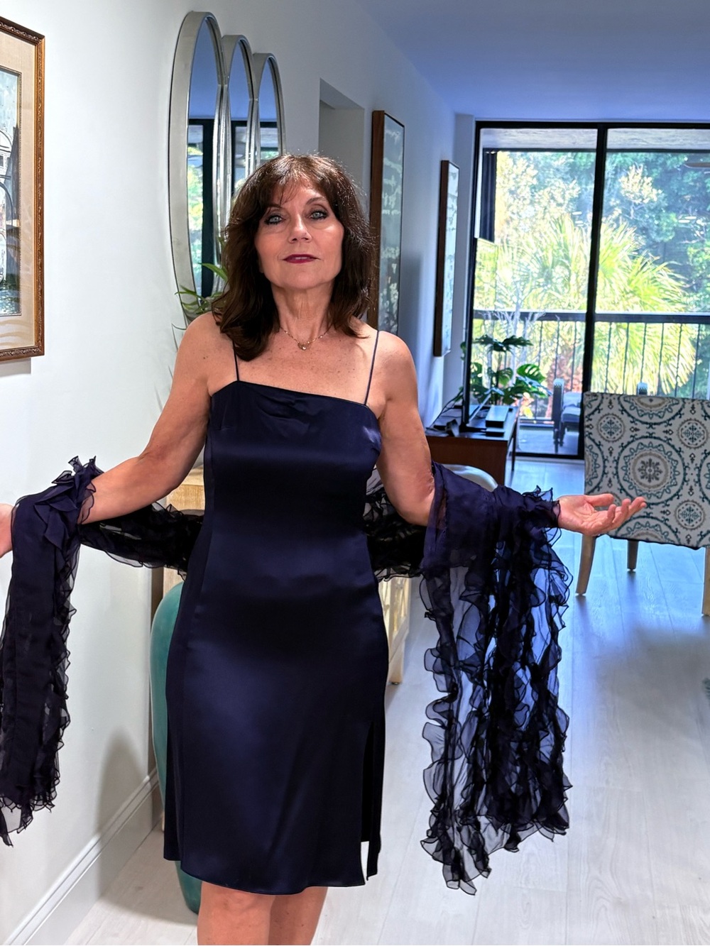 Vintage Couture Armani Dress and Shawl